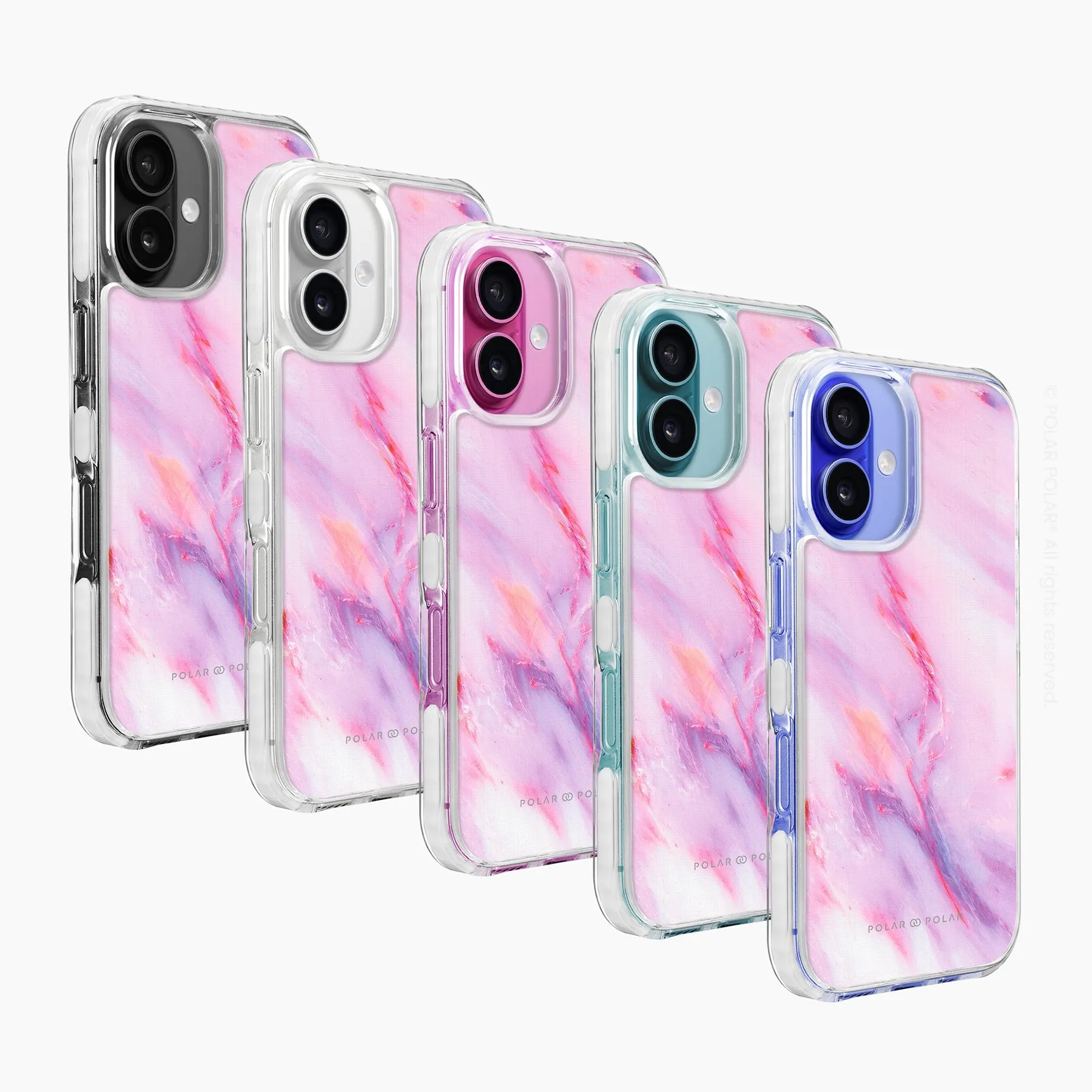 Cotton Candy - iPhone 16 Plus Clear Bumper MagSafe Case