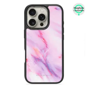 Cotton Candy - iPhone 16 Pro Frosted Black Bumper MagSafe Case