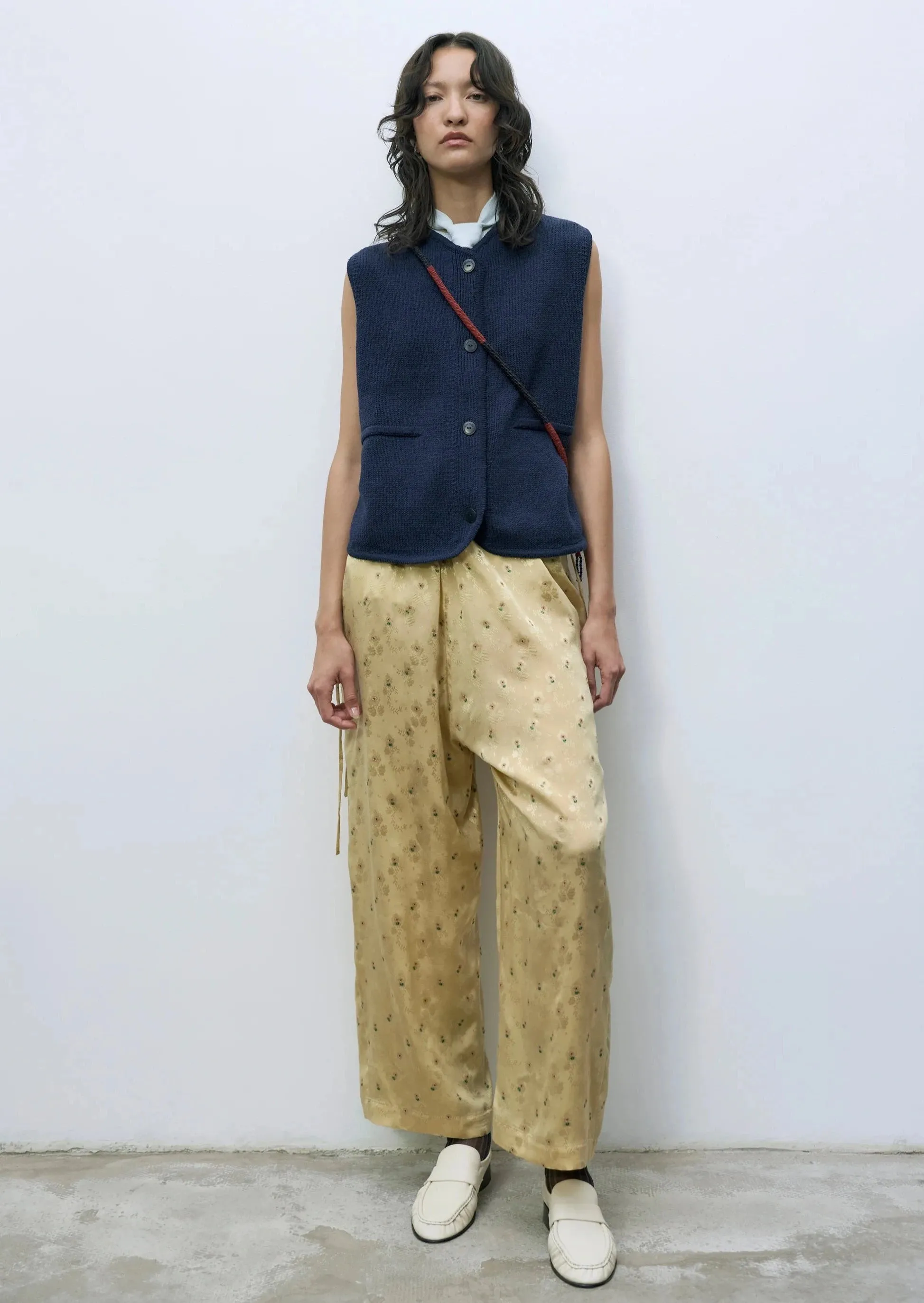 Cotton Waistcoat, Navy