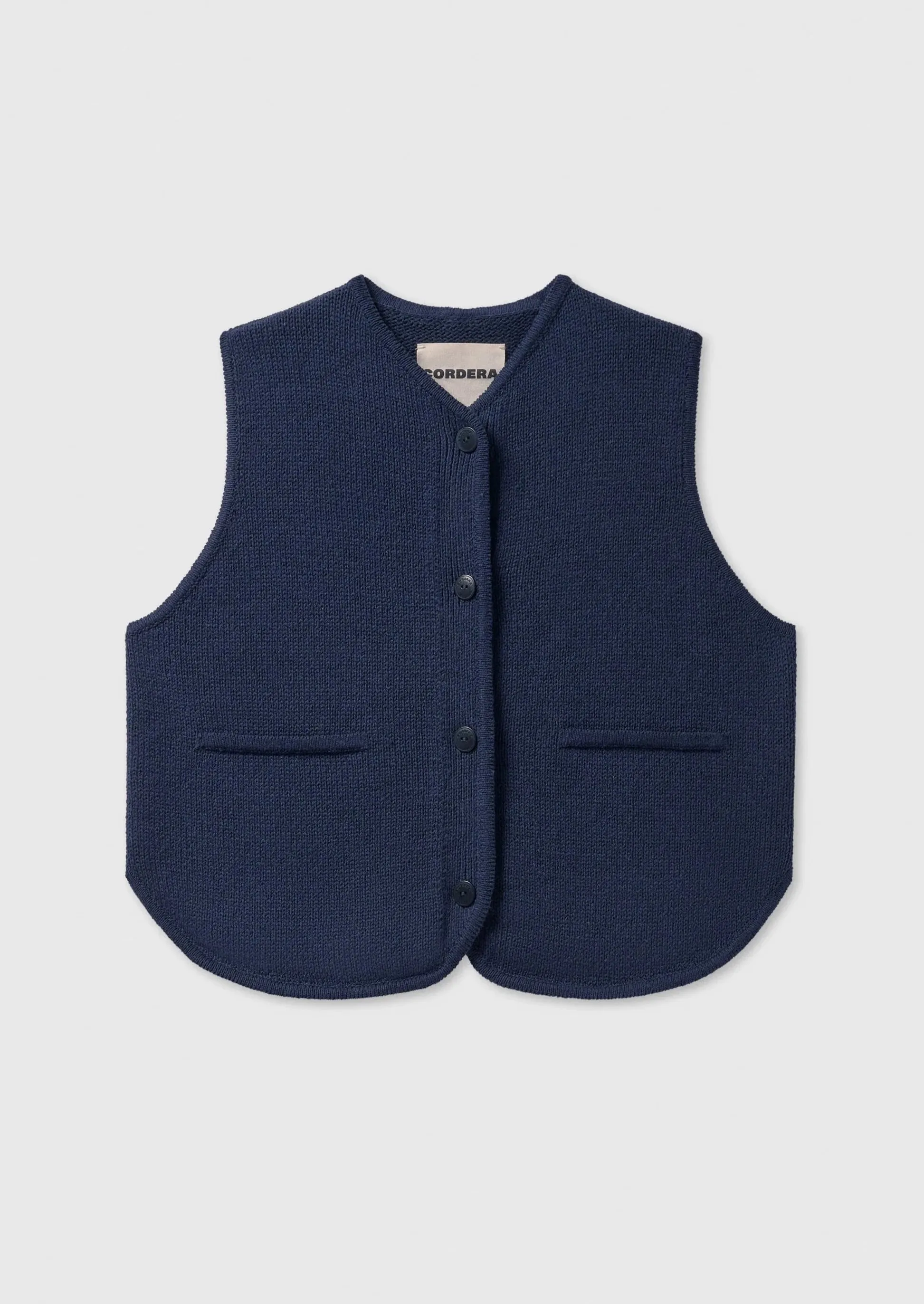 Cotton Waistcoat, Navy