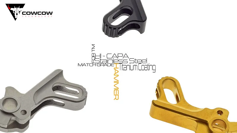 CowCow Match Grade Stainless Steel Hammer For TM Hi-Capa / 1911 (Gold)