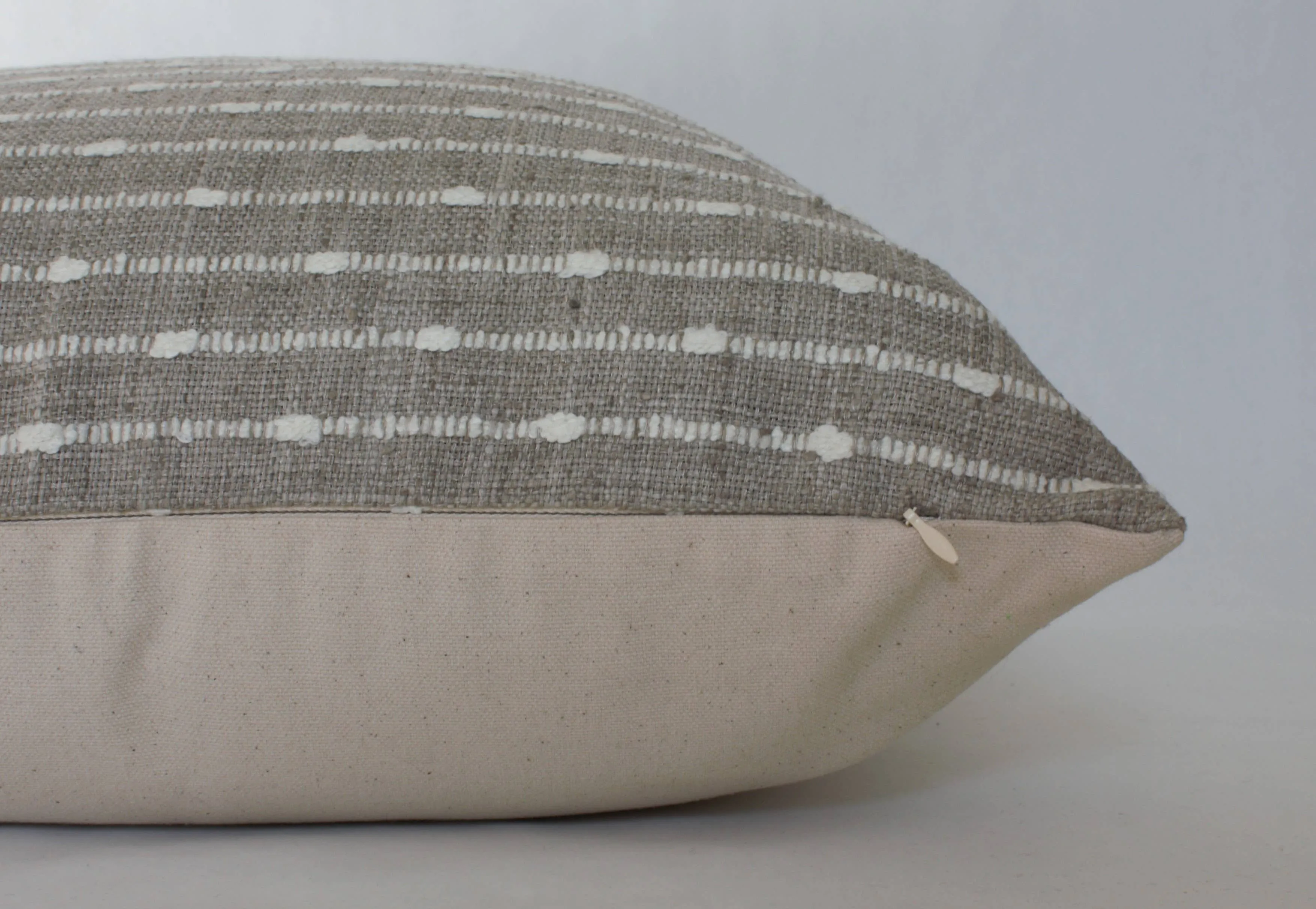Cream Pillow Cover, Neutral Striped Pillow | Perin: 20x20