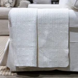 Cream Waffle Throw