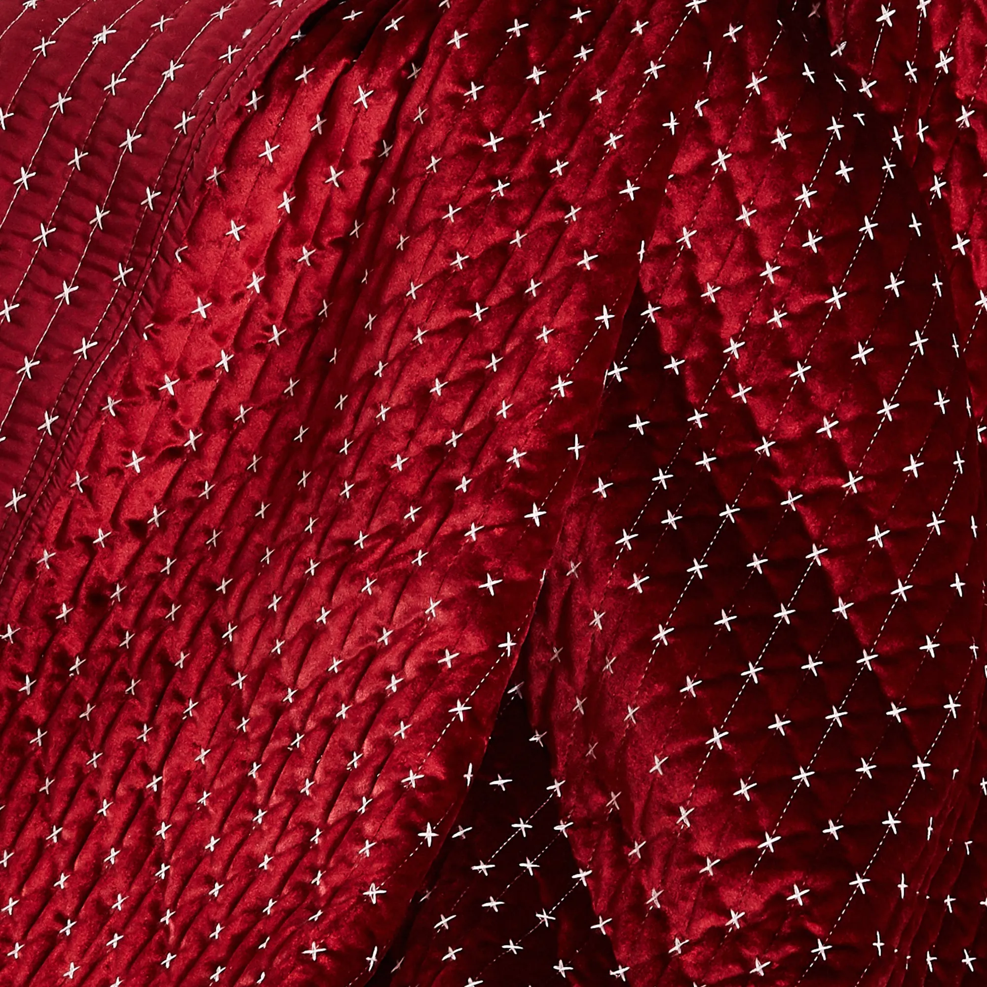 Cross Stitch Quilted Throw