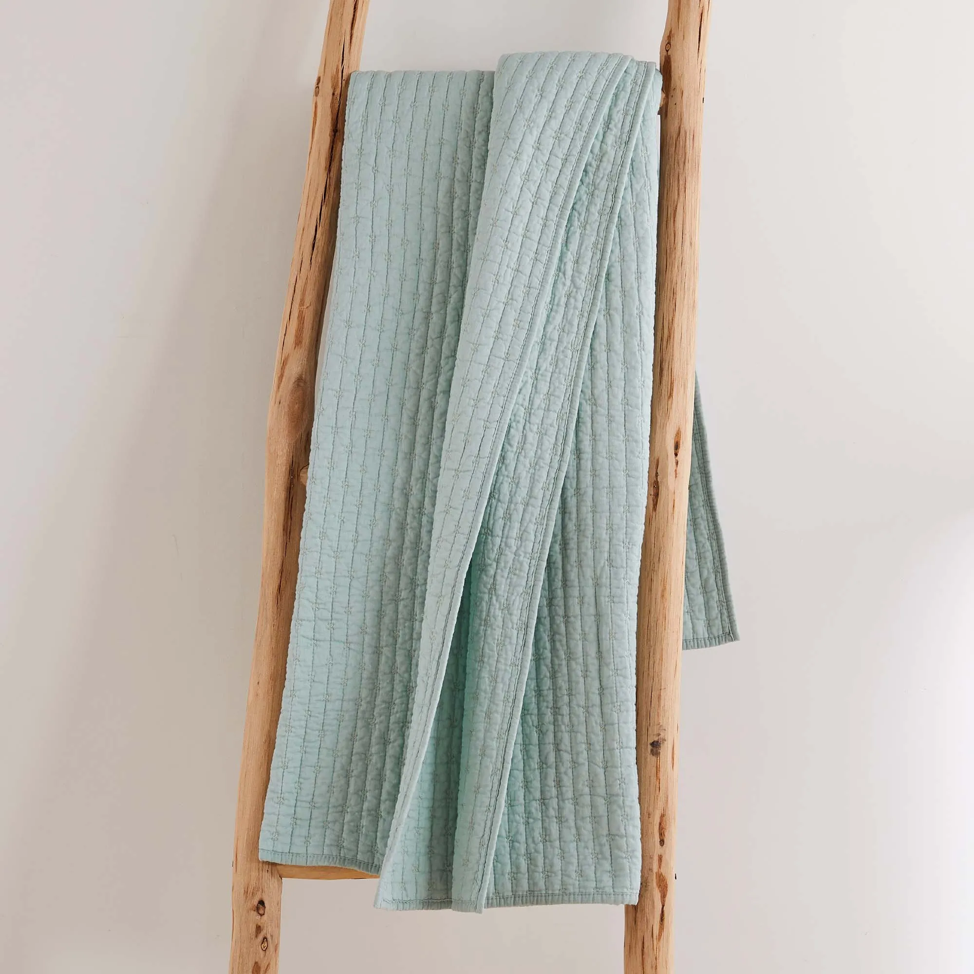 Cross Stitch Quilted Throw
