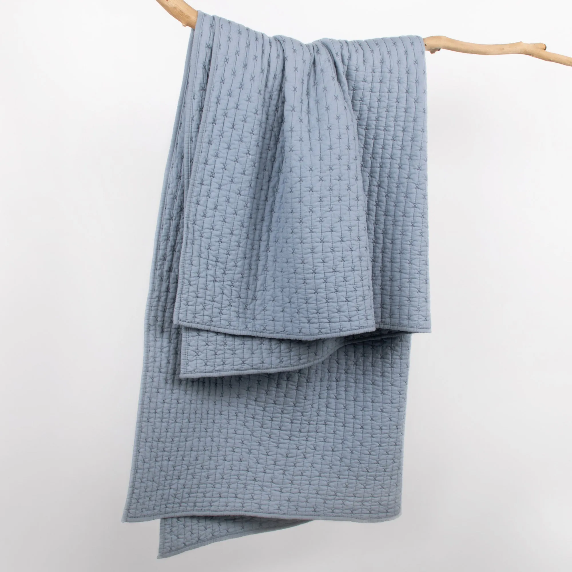 Cross Stitch Quilted Throw