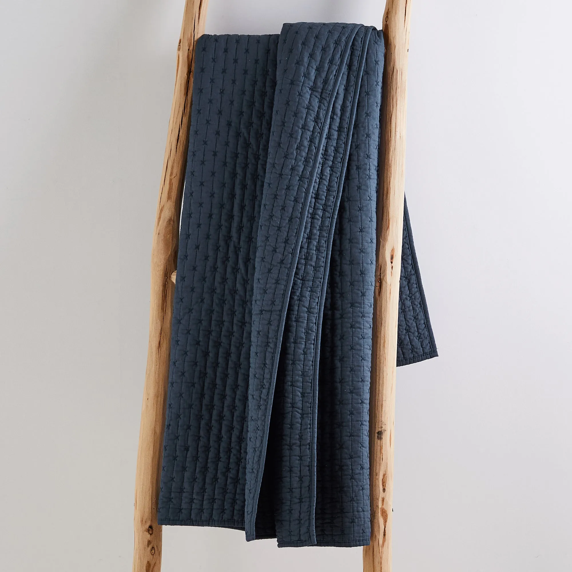 Cross Stitch Quilted Throw