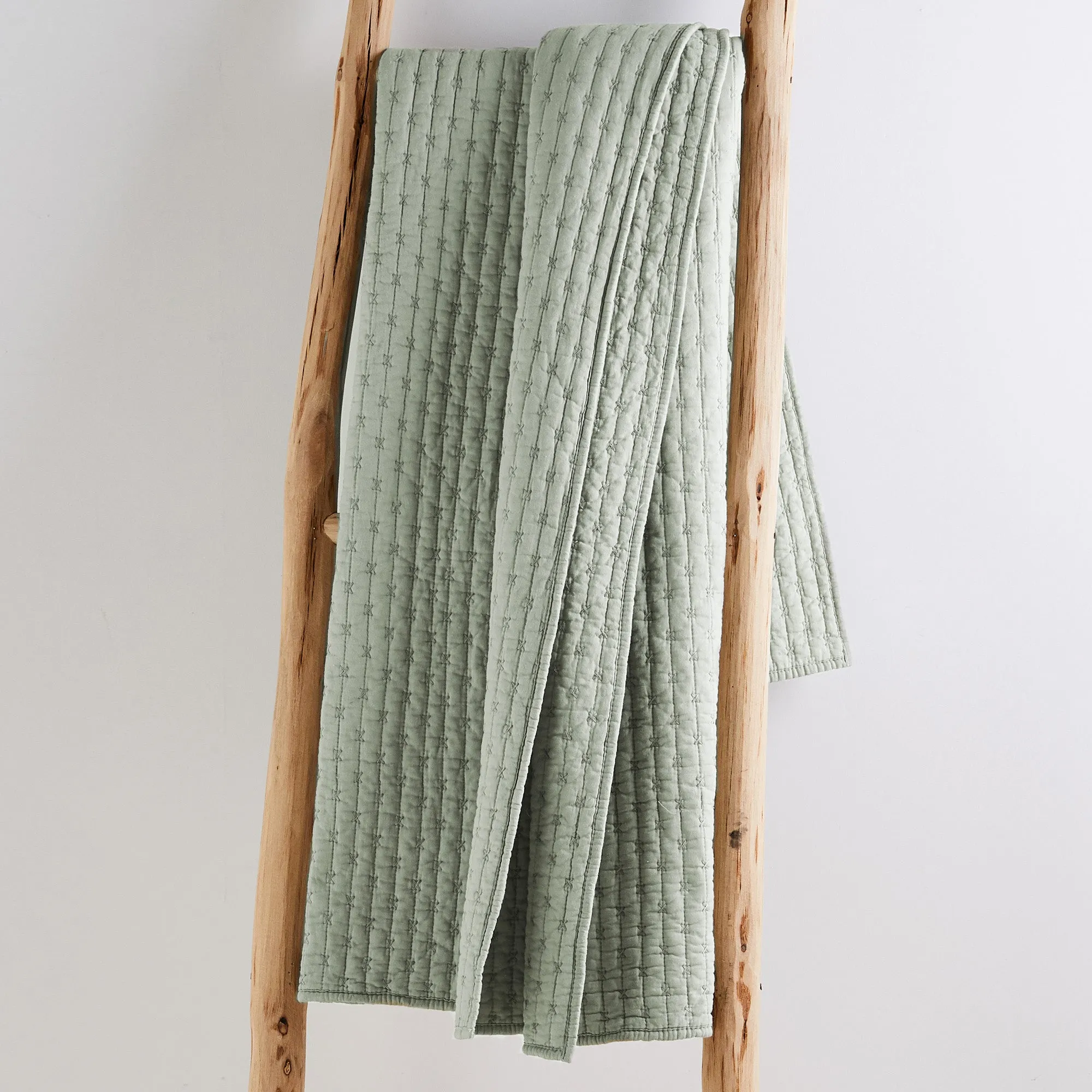 Cross Stitch Quilted Throw