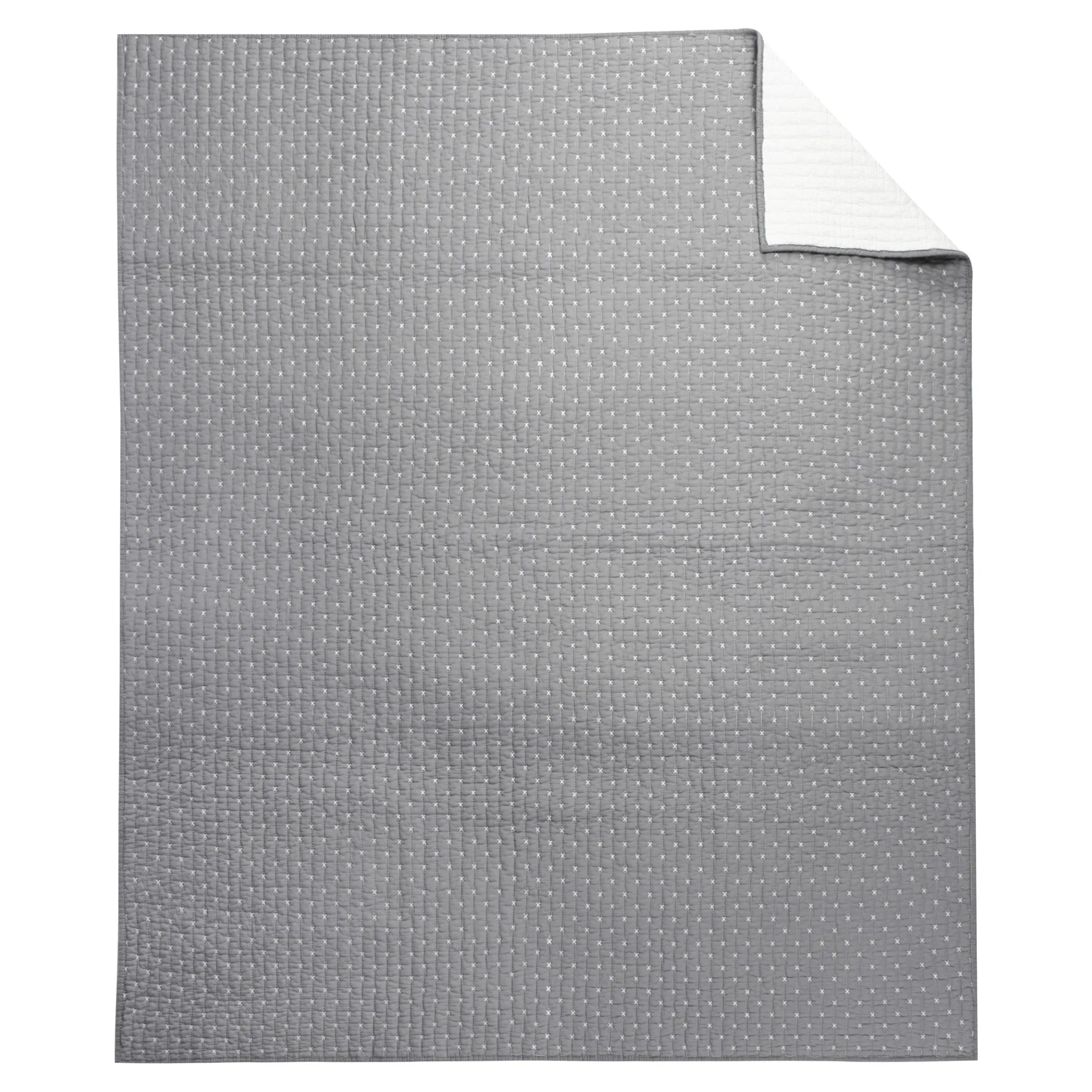Cross Stitch Quilted Throw