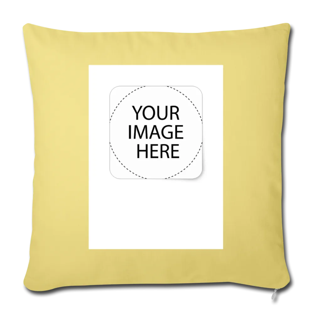 Customize Throw Pillow Cover 18” x 18”