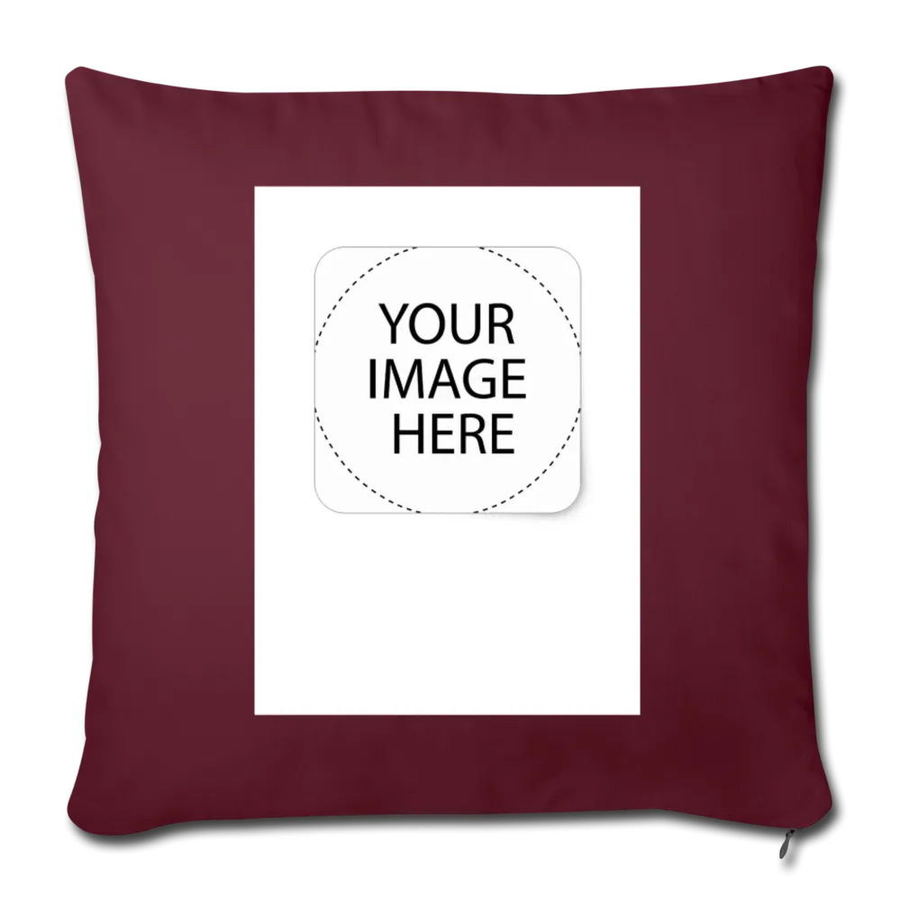 Customize Throw Pillow Cover 18” x 18”