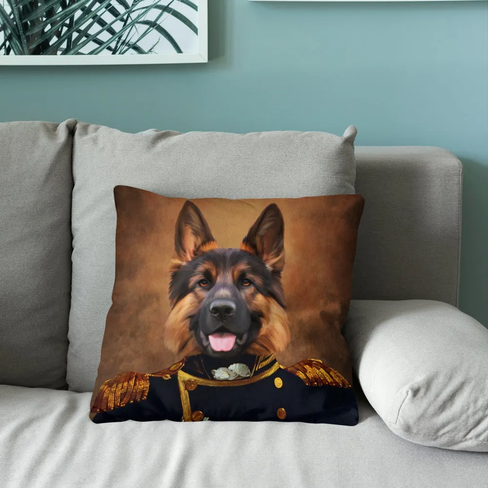 Customized Throw Pillow - Commander