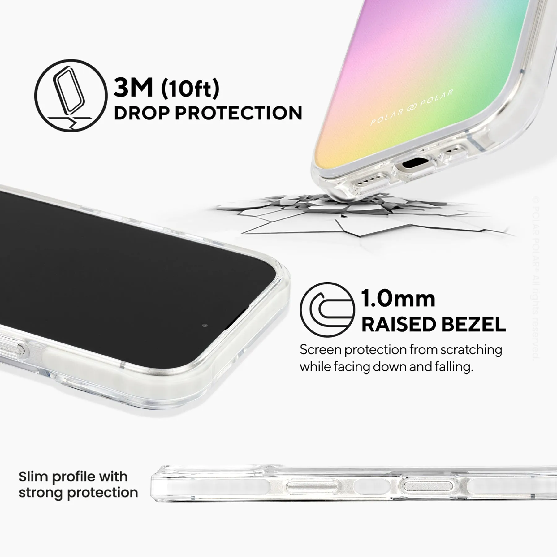 Daydream Holo - iPhone 16 Plus Clear Bumper MagSafe Case