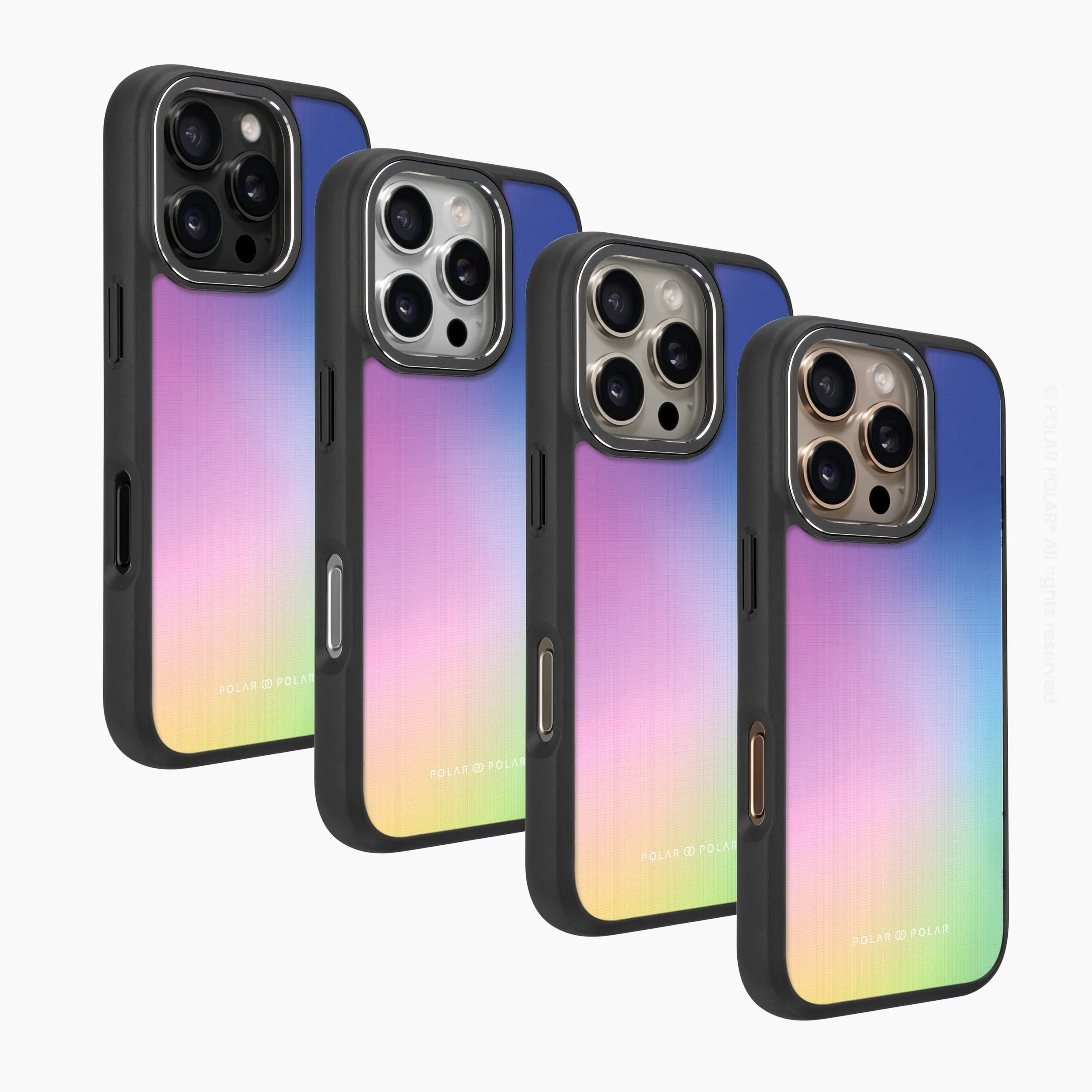 Daydream Holo - iPhone 16 Pro Max Frosted Black Bumper MagSafe Case