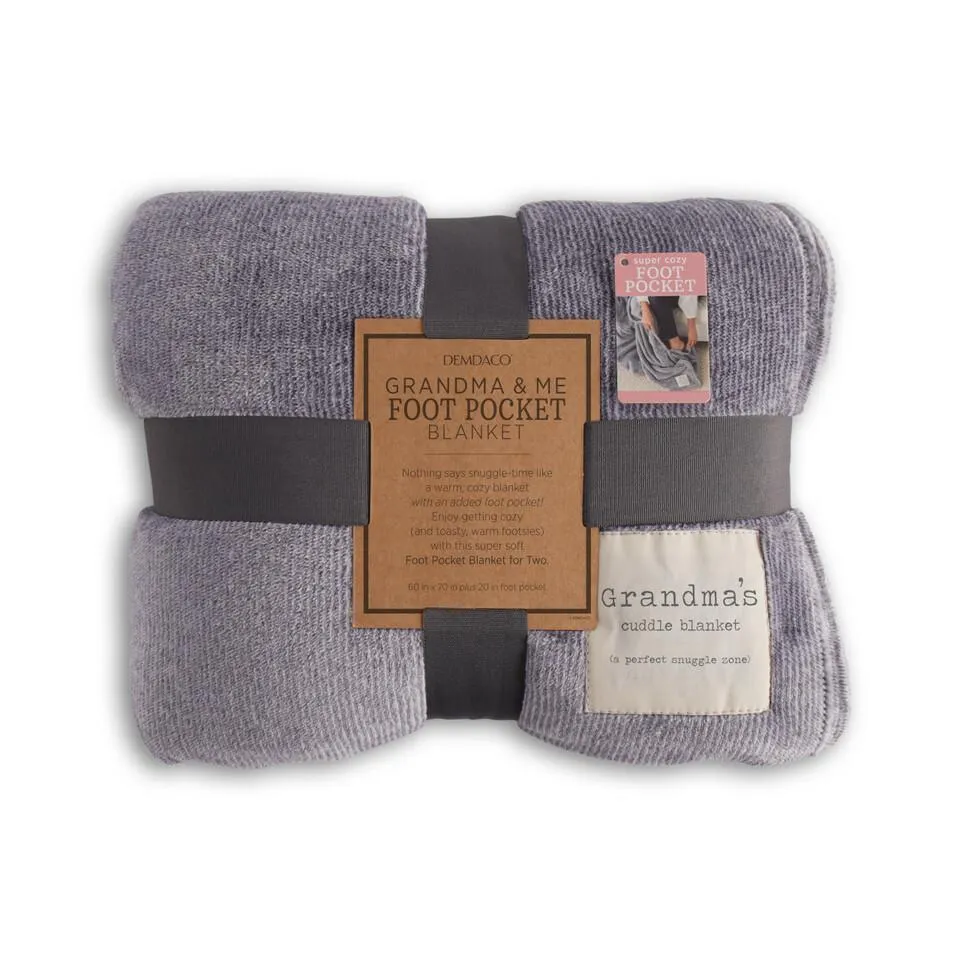 Demdaco Together Time - Grandma & Me Foot Pocket Blanket