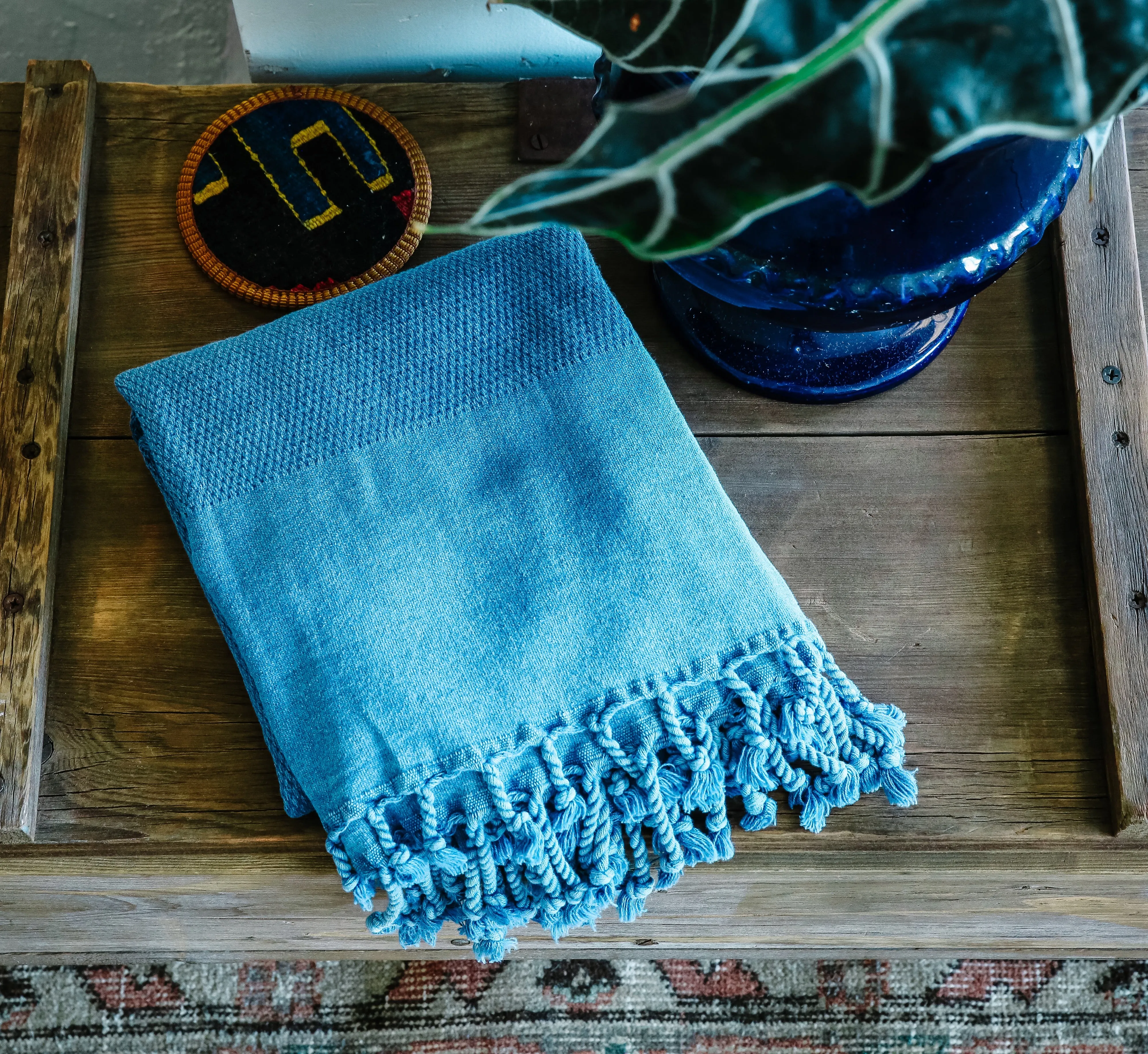 Desert Pestemal in Indigo