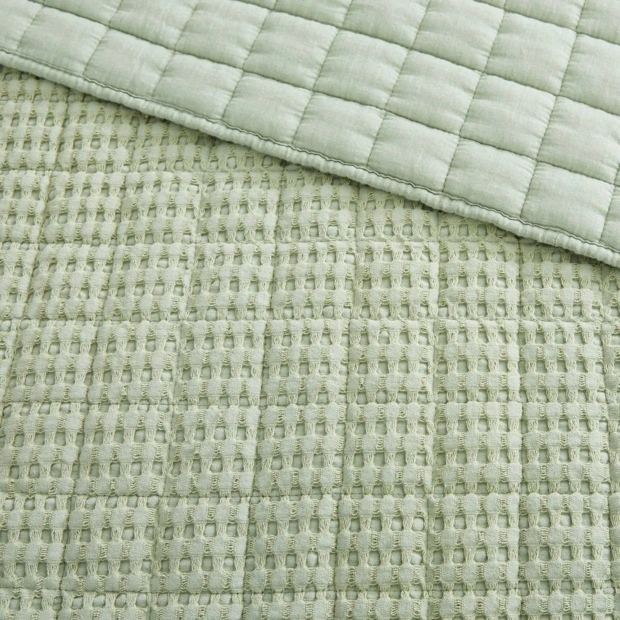 Desert Sage Waffle Throw