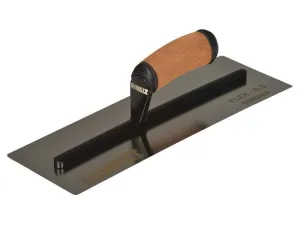 DEWALT 0.5mm FLEX Stainless Steel Curved Trowel, Leather Handle 14in