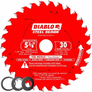 Diablo 5-3/8" x 30T Steel Demon Saw Blade for Metal