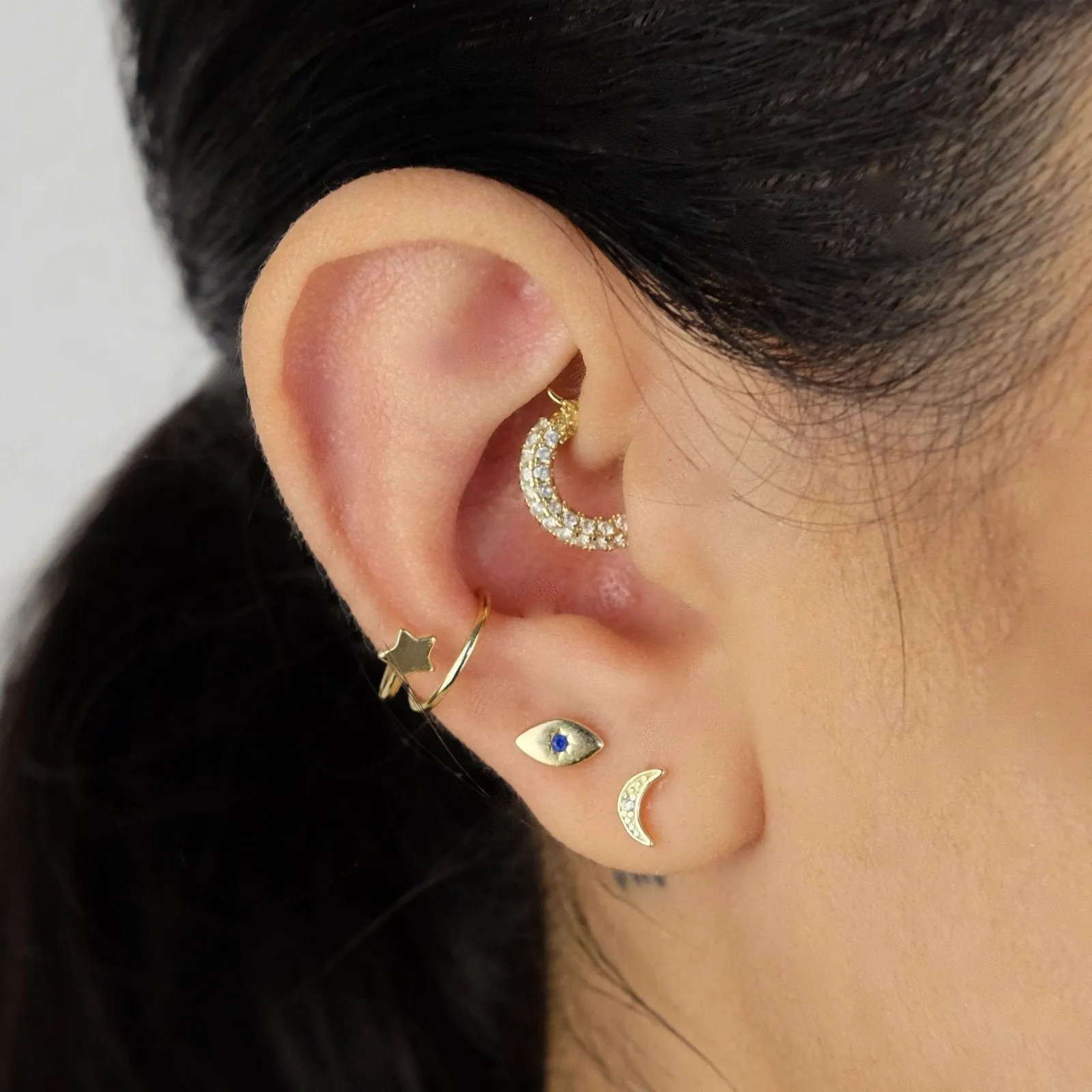 Double Star Cuff Earring