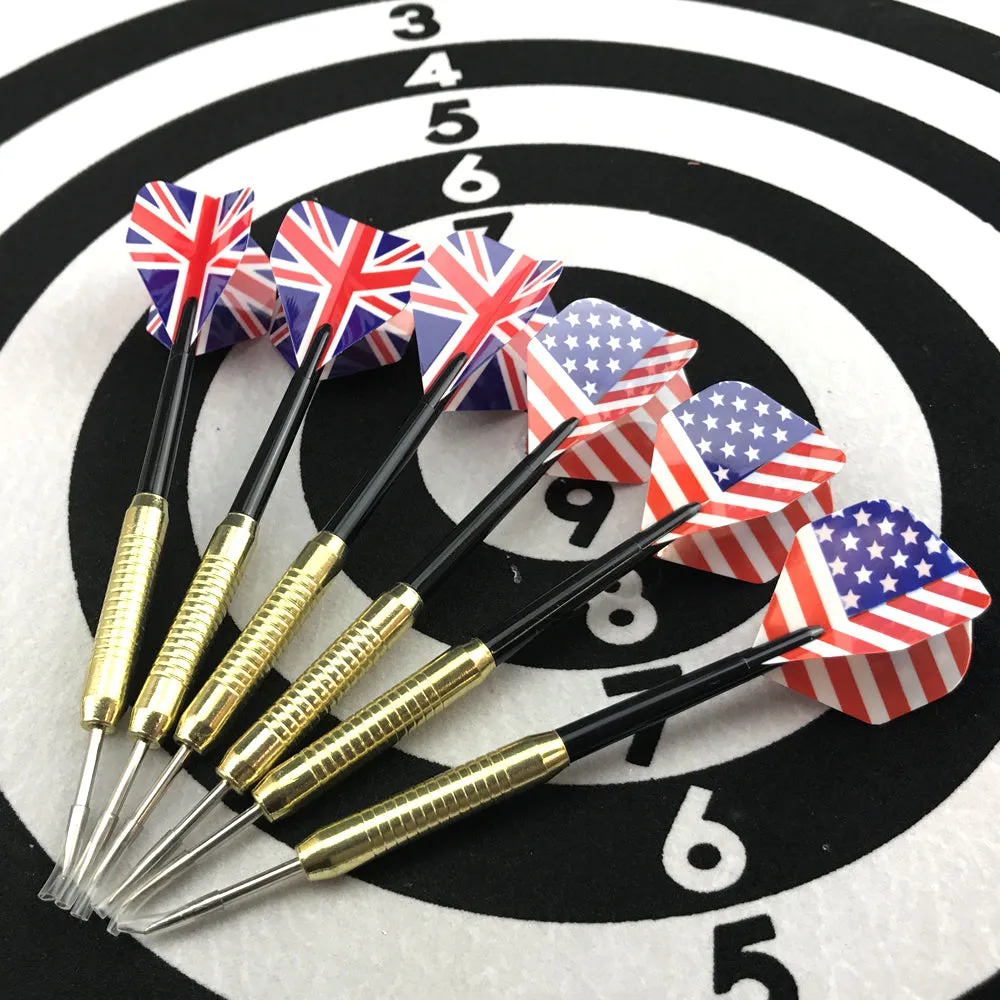 Durable Part  Printing 18" Two Side Dart Board 6 Darts Steel Wire Inlay
