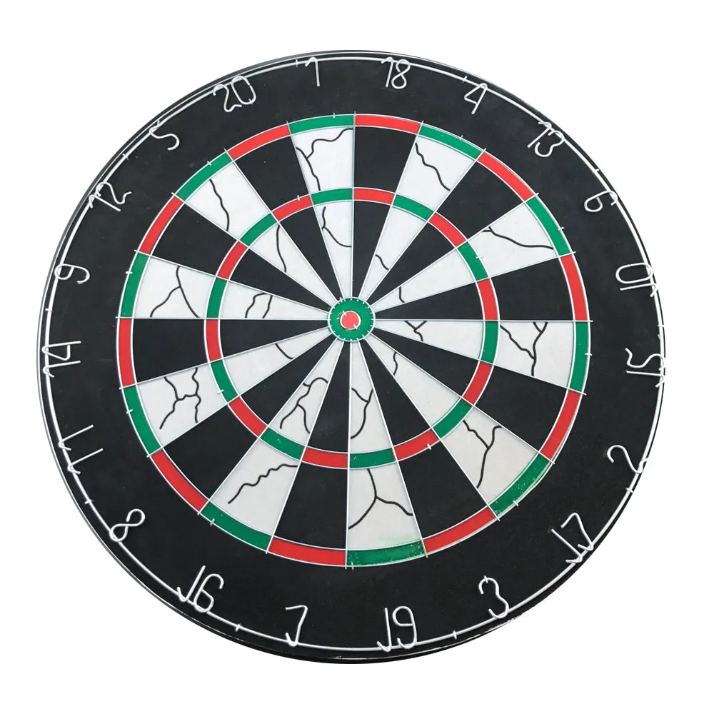 Durable Part  Printing 18" Two Side Dart Board 6 Darts Steel Wire Inlay