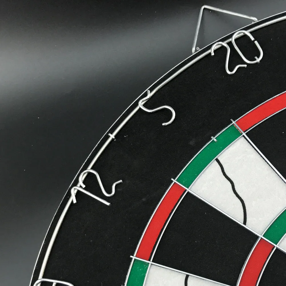 Durable Part  Printing 18" Two Side Dart Board 6 Darts Steel Wire Inlay