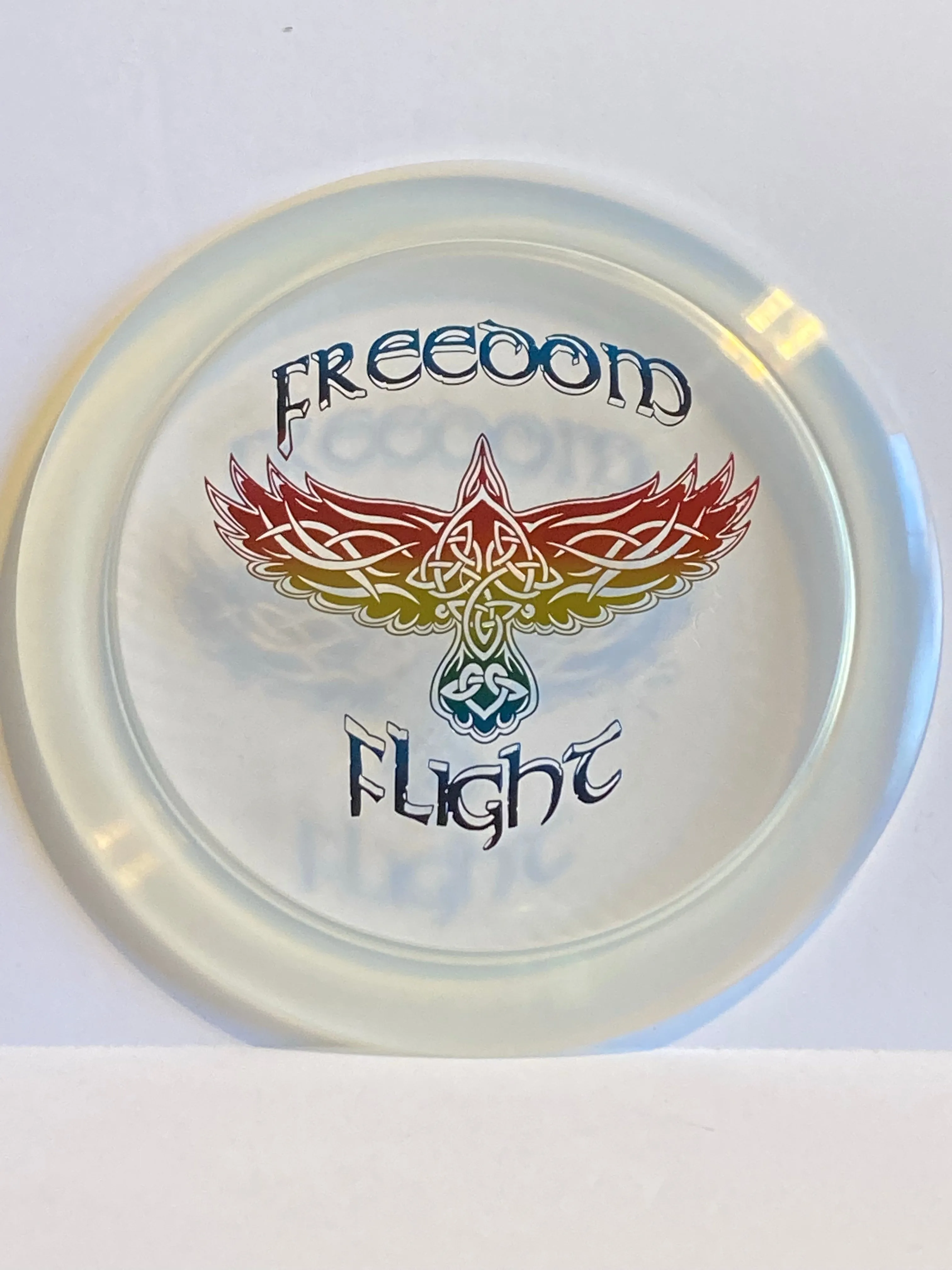 Dynamic Discs Lucid Ice Trespass W/ “Celtic Bird” stamp