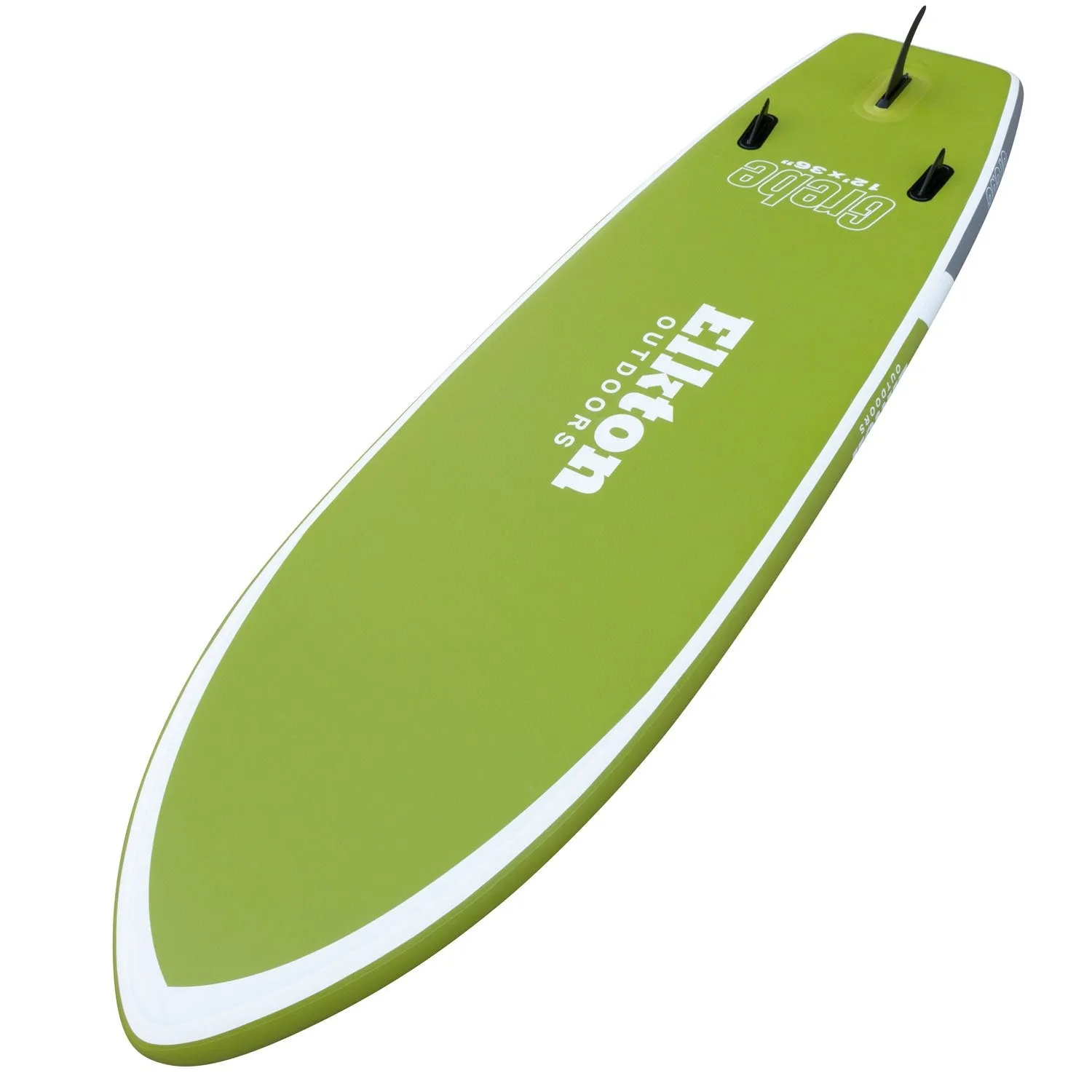 Elkton Outdoors 12' Inflatable Fishing Paddle Board Kit WIth 2 Fishing Rod Holders & Accessory Mount