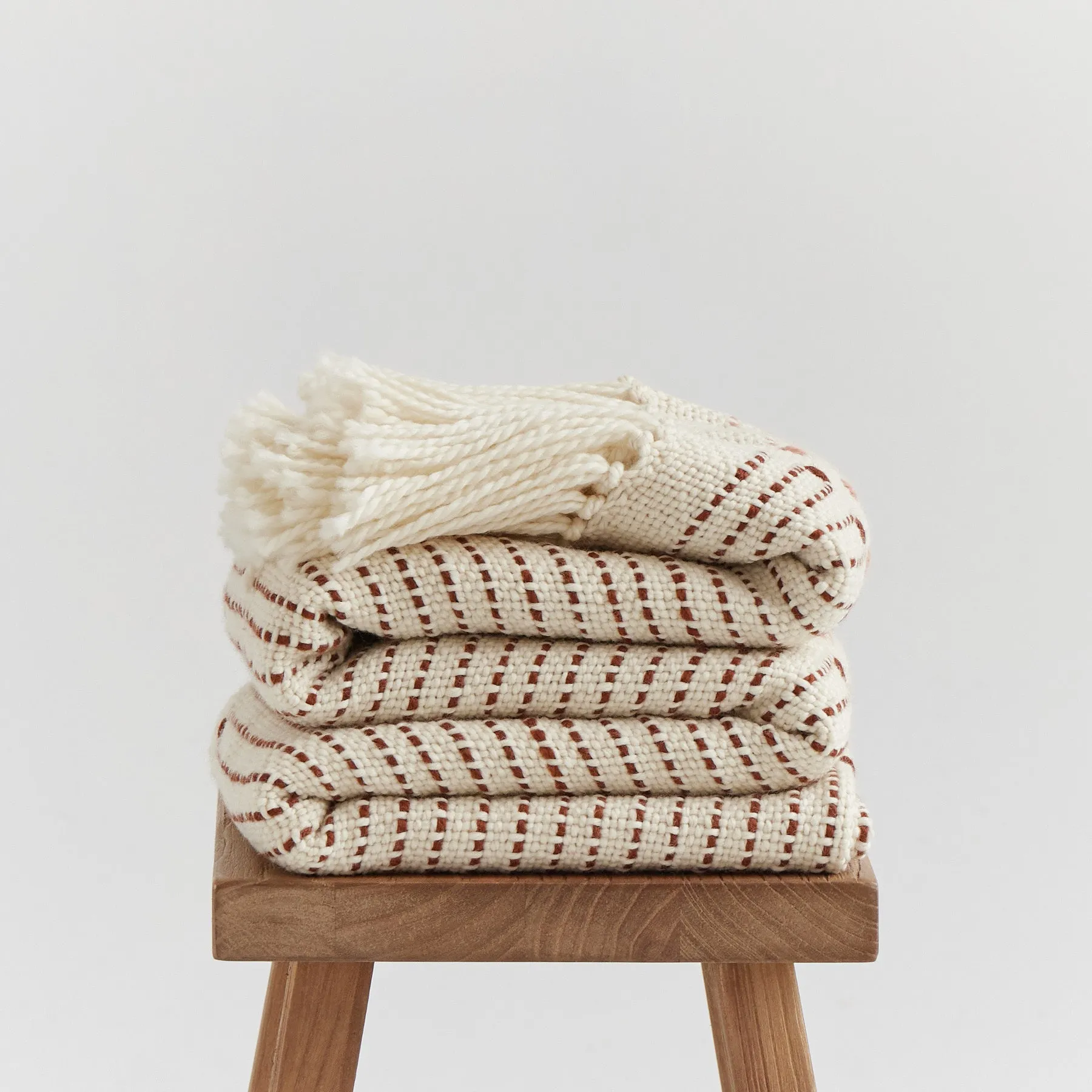 Embroidered Blanket Hand Woven with Detailed Artisanal Design Iris
