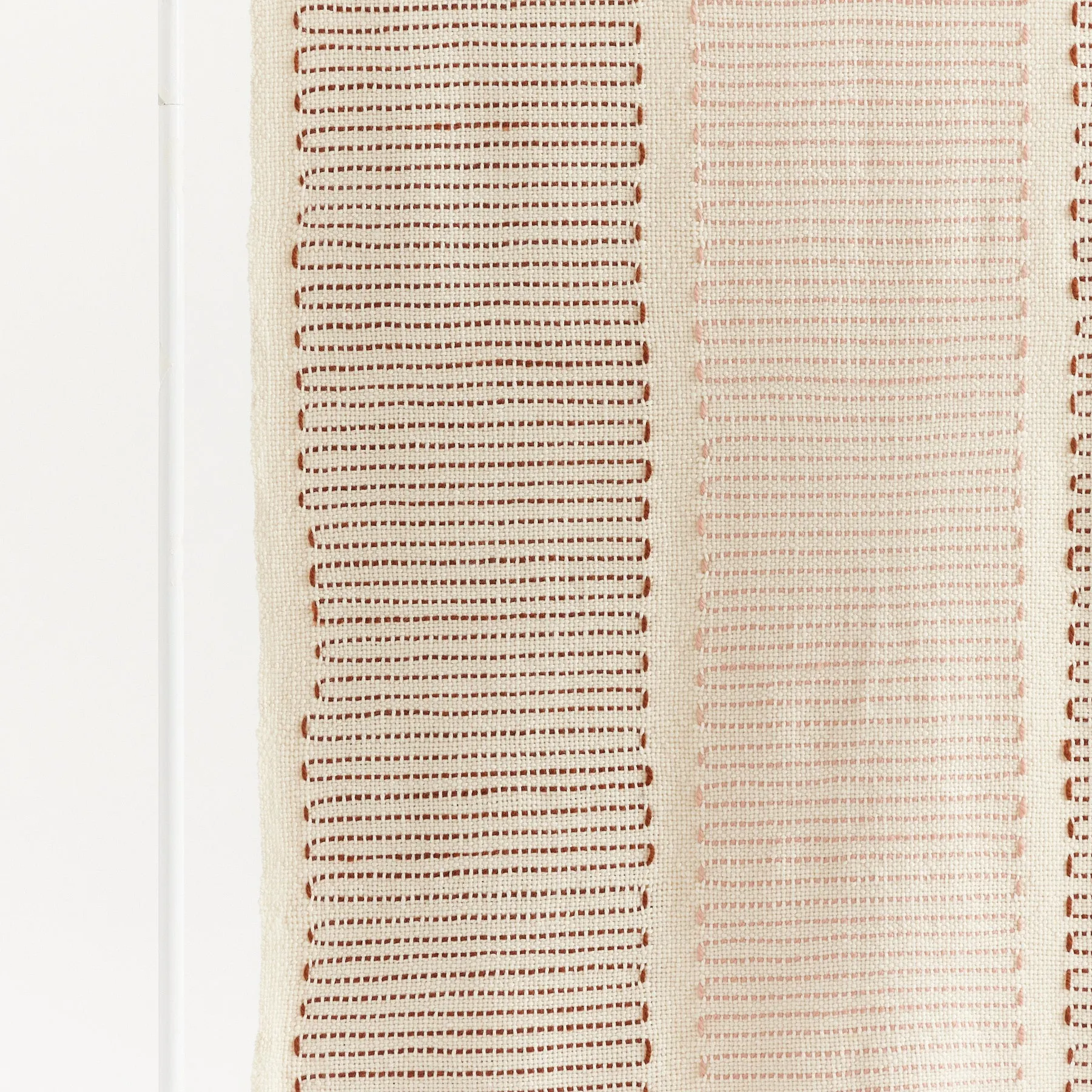 Embroidered Blanket Hand Woven with Detailed Artisanal Design Iris