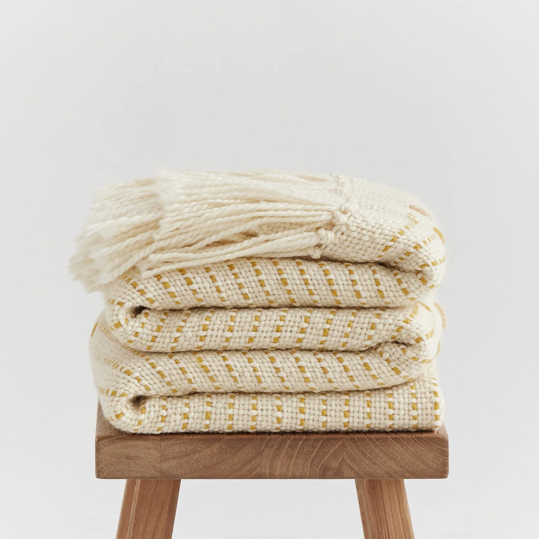 Embroidered Blanket Hand Woven with Detailed Artisanal Design Iris