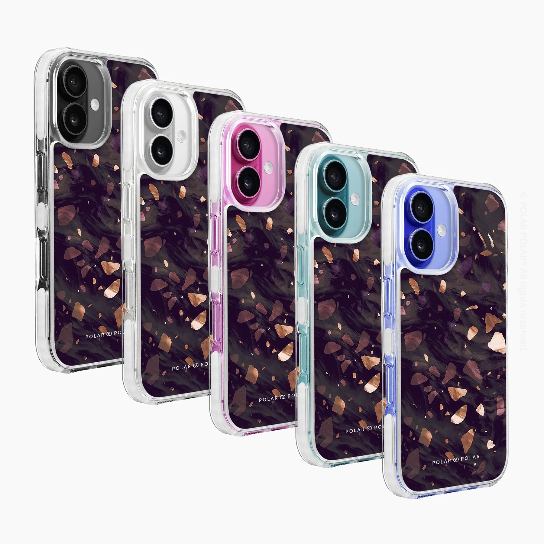 Eminence Terrazzo Gem - iPhone 16 Clear Bumper MagSafe Case