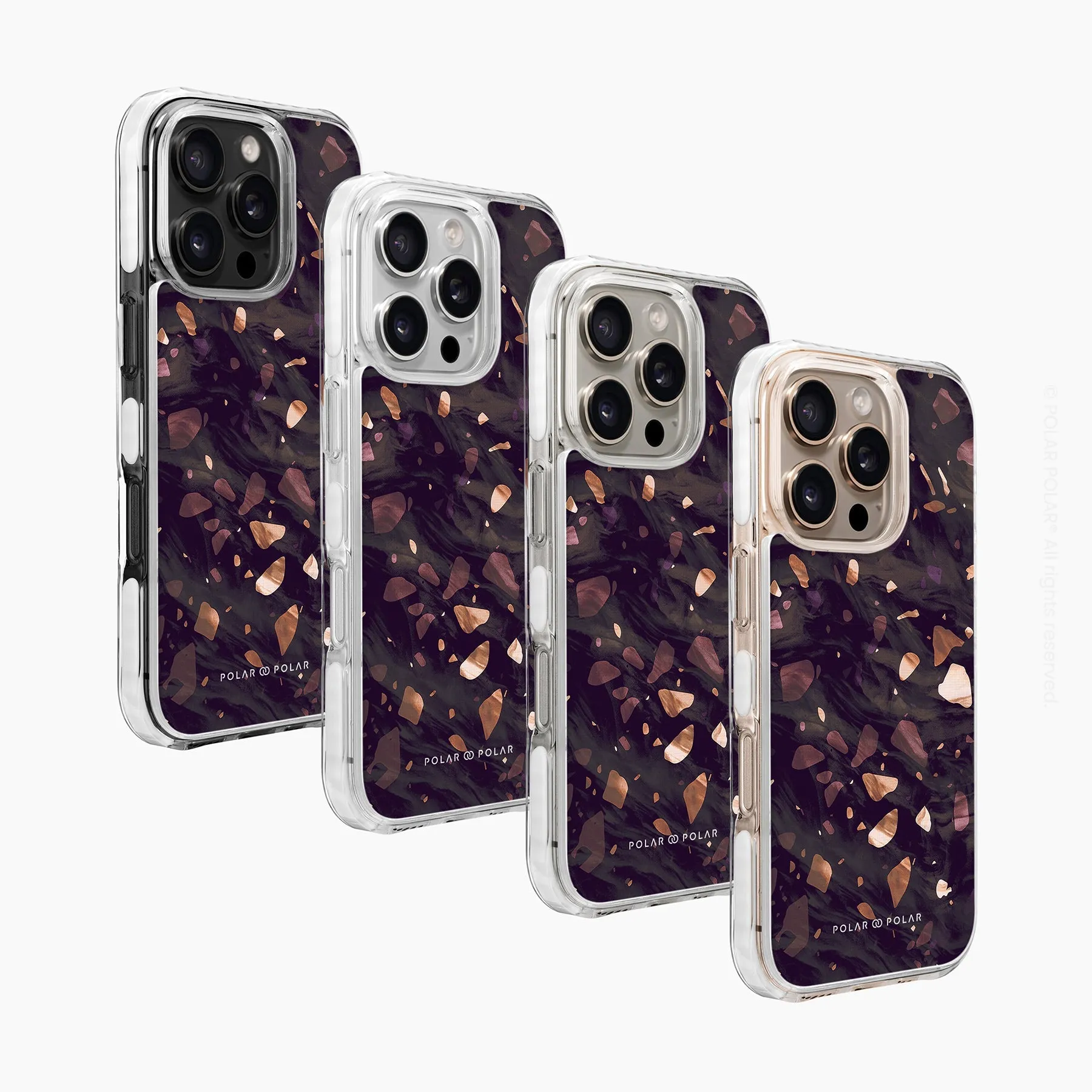 Eminence Terrazzo Gem - iPhone 16 Pro Max Clear Bumper MagSafe Case