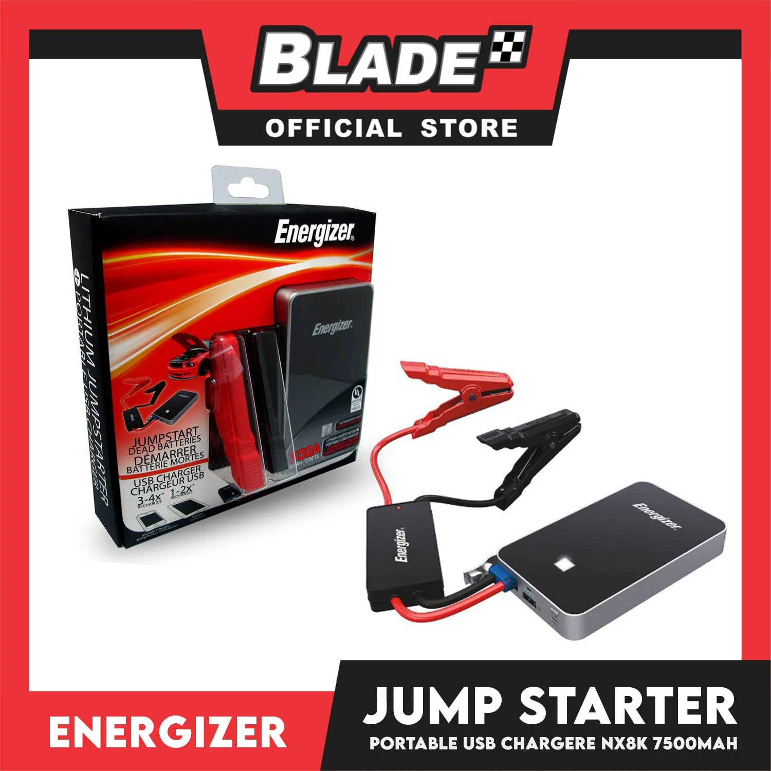 Energizer Jump Starter 7500mah