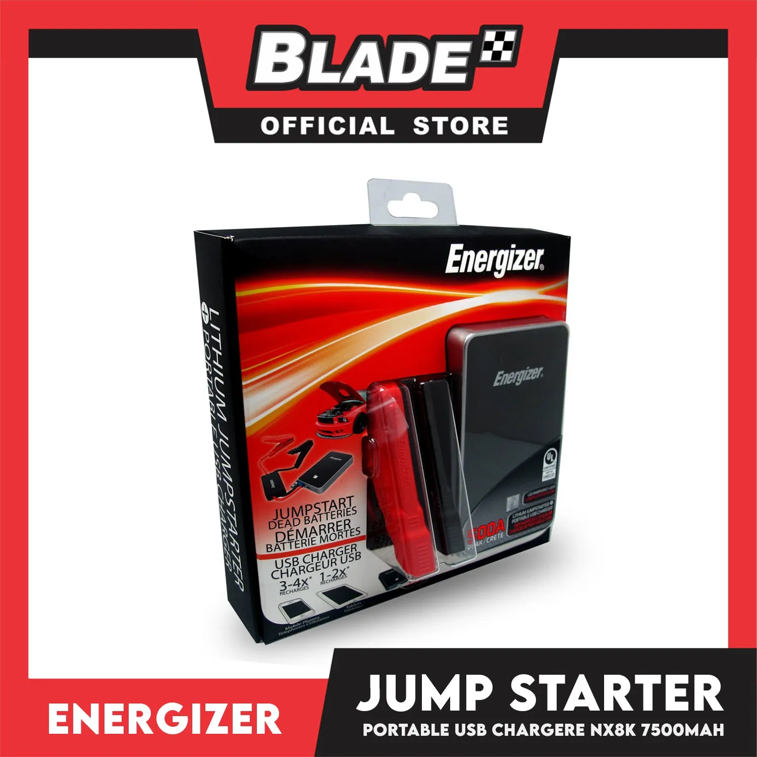 Energizer Jump Starter 7500mah