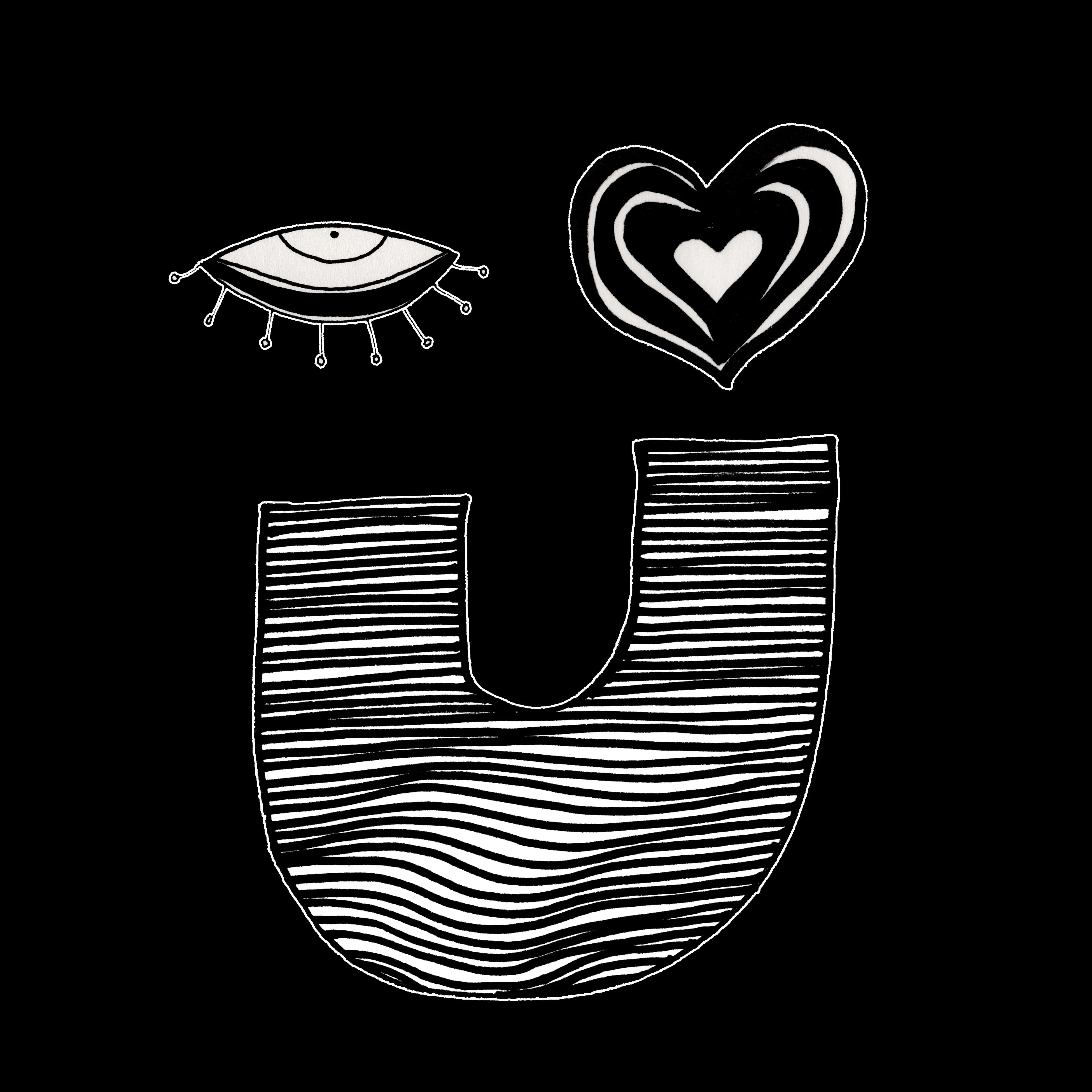 'EYE LOVE YOU 02' Throw Pillow