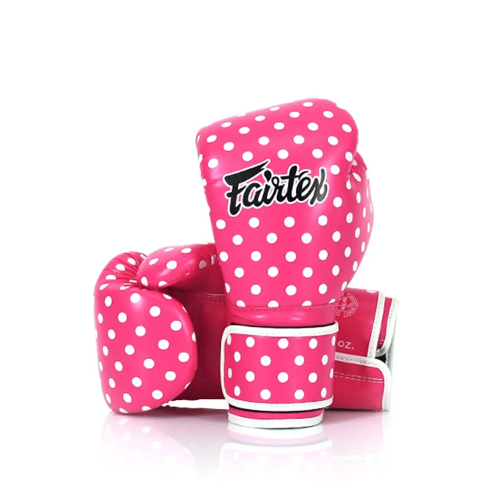 FAIRTEX VINTAGE POLKA DOT GLOVES - BGV14