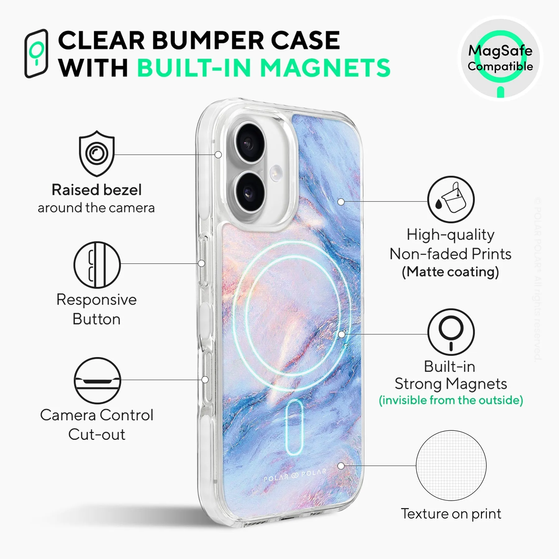 Fairy - iPhone 16 Clear Bumper MagSafe Case