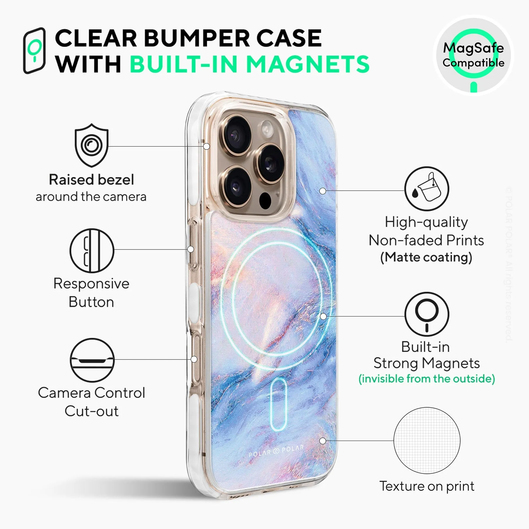 Fairy - iPhone 16 Pro Clear Bumper MagSafe Case