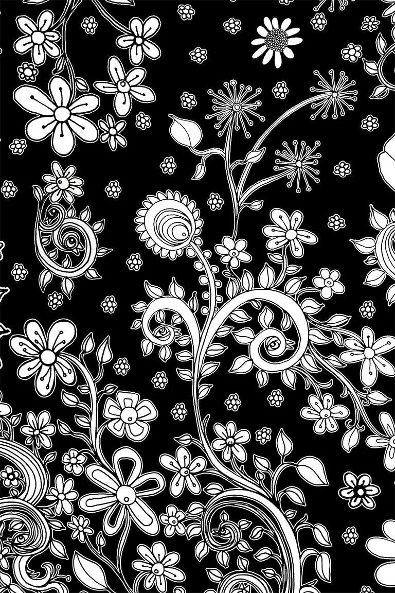 Floral Throw Pillow 'Birds of a Flower 02'
