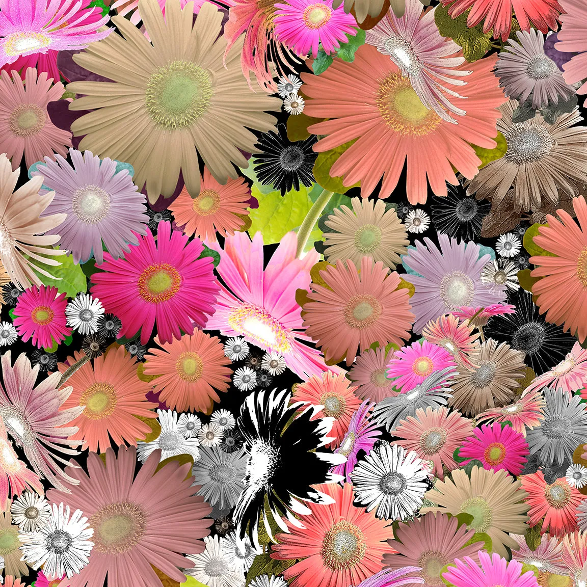 Floral Throw Pillow 'C Floral 02'
