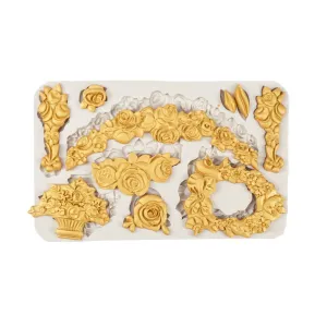 Flowers Flexible Silicone Mould for Crafts, Jewelry, Resin, Scrapbooking, Polymer Clay.