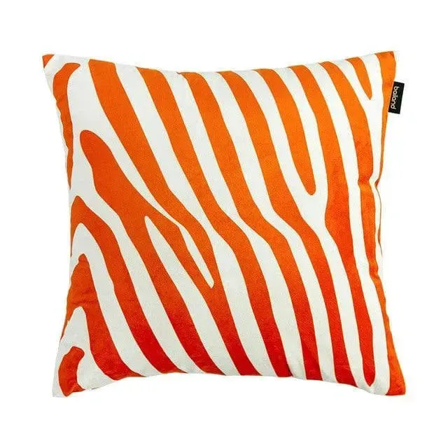 Flying Angelic Wing Tiger Embroidered Throw Pillow Cover