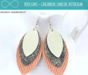 For Keeps Triple Leaf Earrings