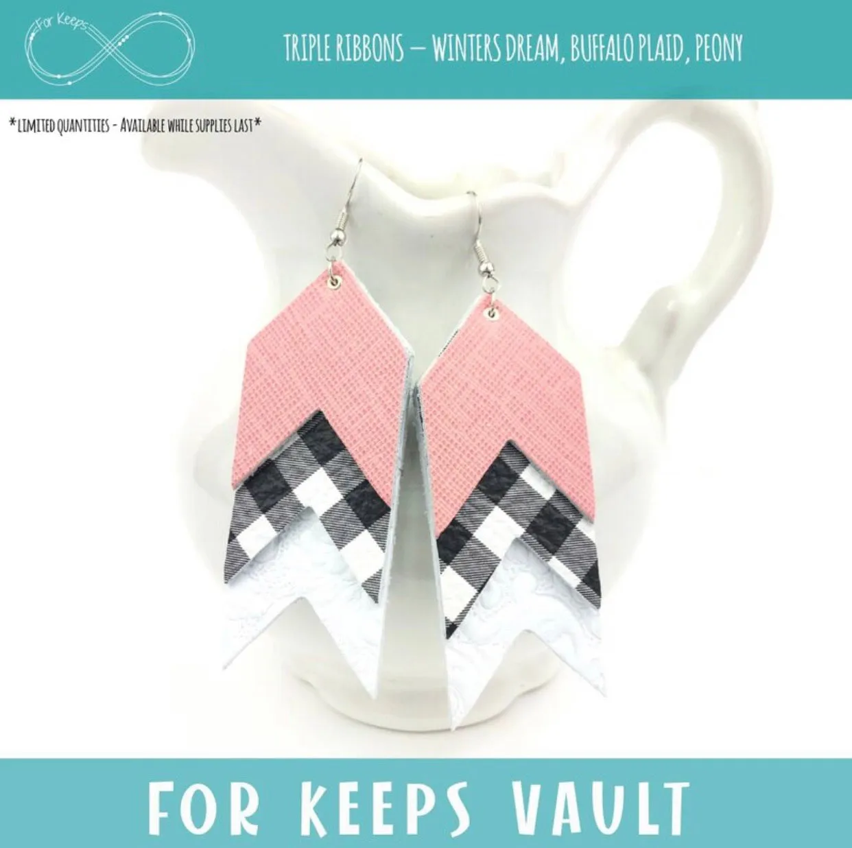 For Keeps Triple Ribbon Earrings