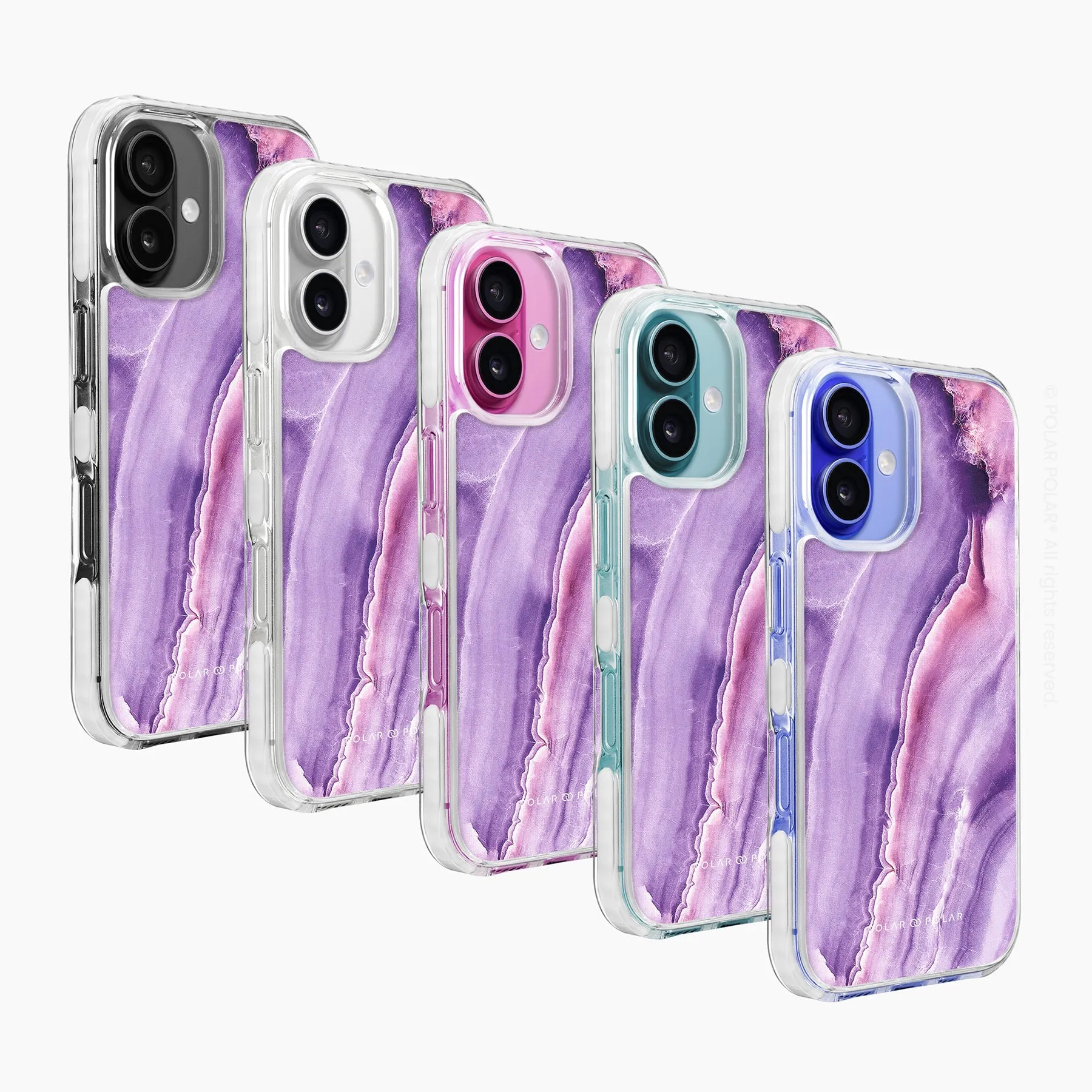French Violet - iPhone 16 Plus Clear Bumper MagSafe Case