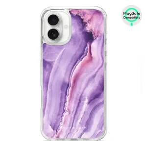French Violet - iPhone 16 Plus Clear Bumper MagSafe Case