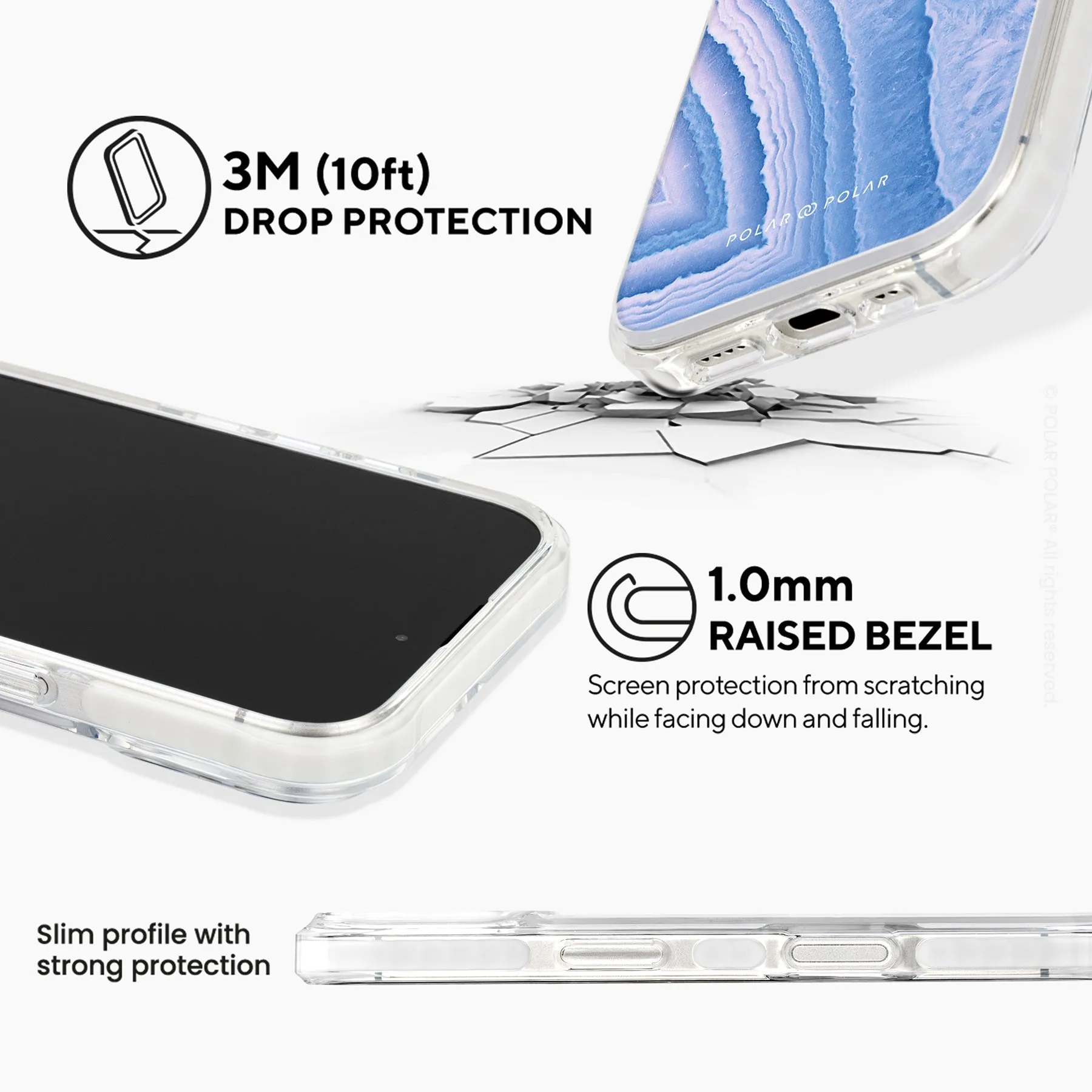 Frozen River - iPhone 16 Clear Bumper MagSafe Case