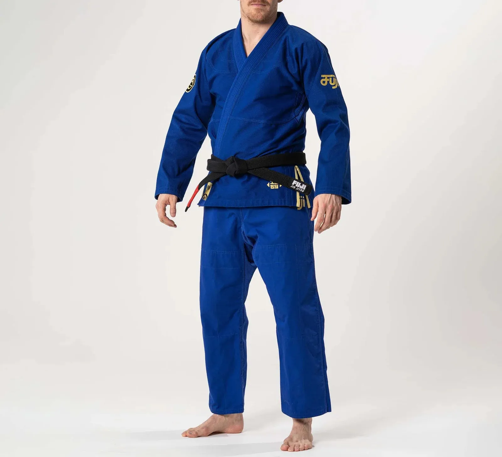 Fuji Sports Flow Tech BJJ Gi Blue - Gold